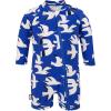 JAN & JUL Long Sleeve 1-pc UV Jumpsuit Rash Guard (Baby, Toddler)(Seagull)