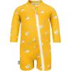 JAN & JUL Long Sleeve 1-pc UV Jumpsuit Rash Guard (Baby, Toddler)(Yellow Flower)