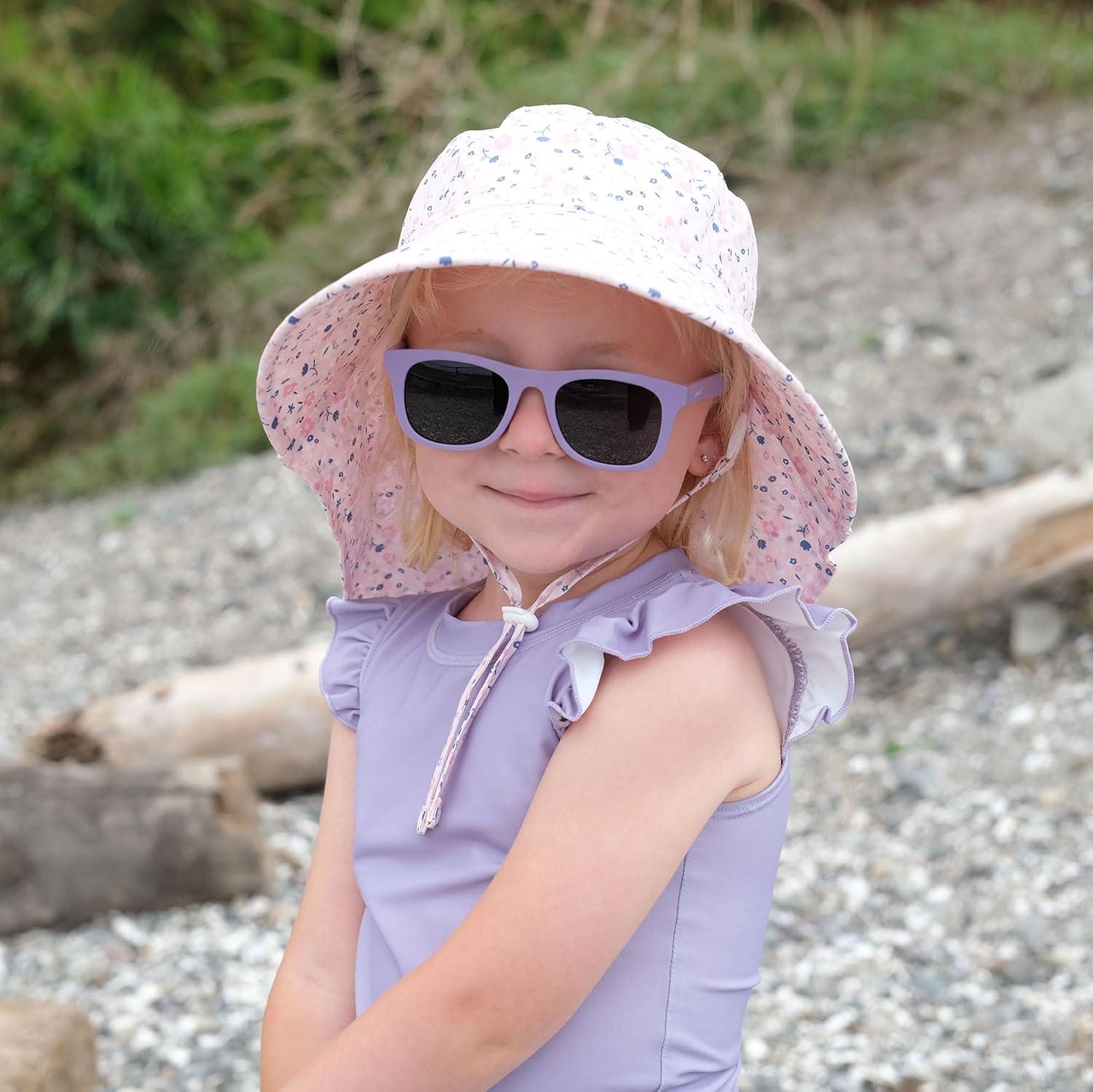 image:imageJAN amp JUL Baby Toddler Kids Flexible UV400 Polarized Sunglasses with Strap for Girls BoysDusty Purple