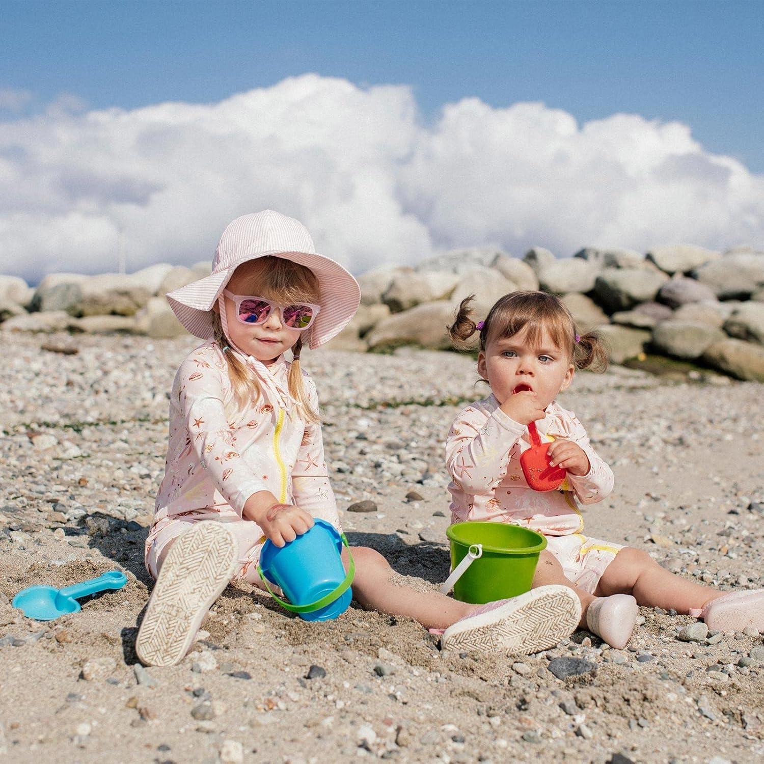 image:imageJAN amp JUL Baby Toddler Kids Flexible UV400 Polarized Sunglasses with Strap for Girls BoysFrosty Mint Aurora