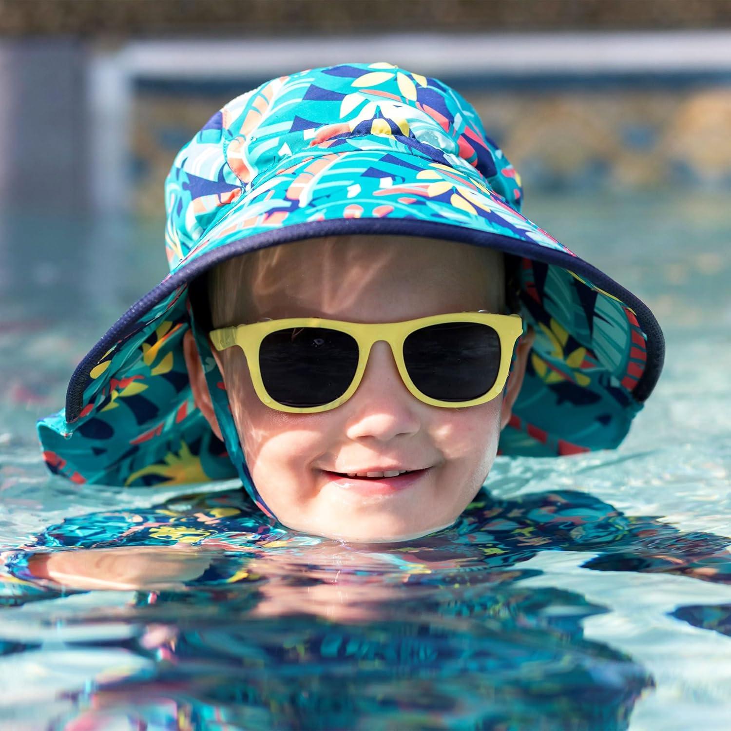 image:imageJAN amp JUL Baby Toddler Kids Flexible UV400 Polarized Sunglasses with Strap for Girls BoysLemonade