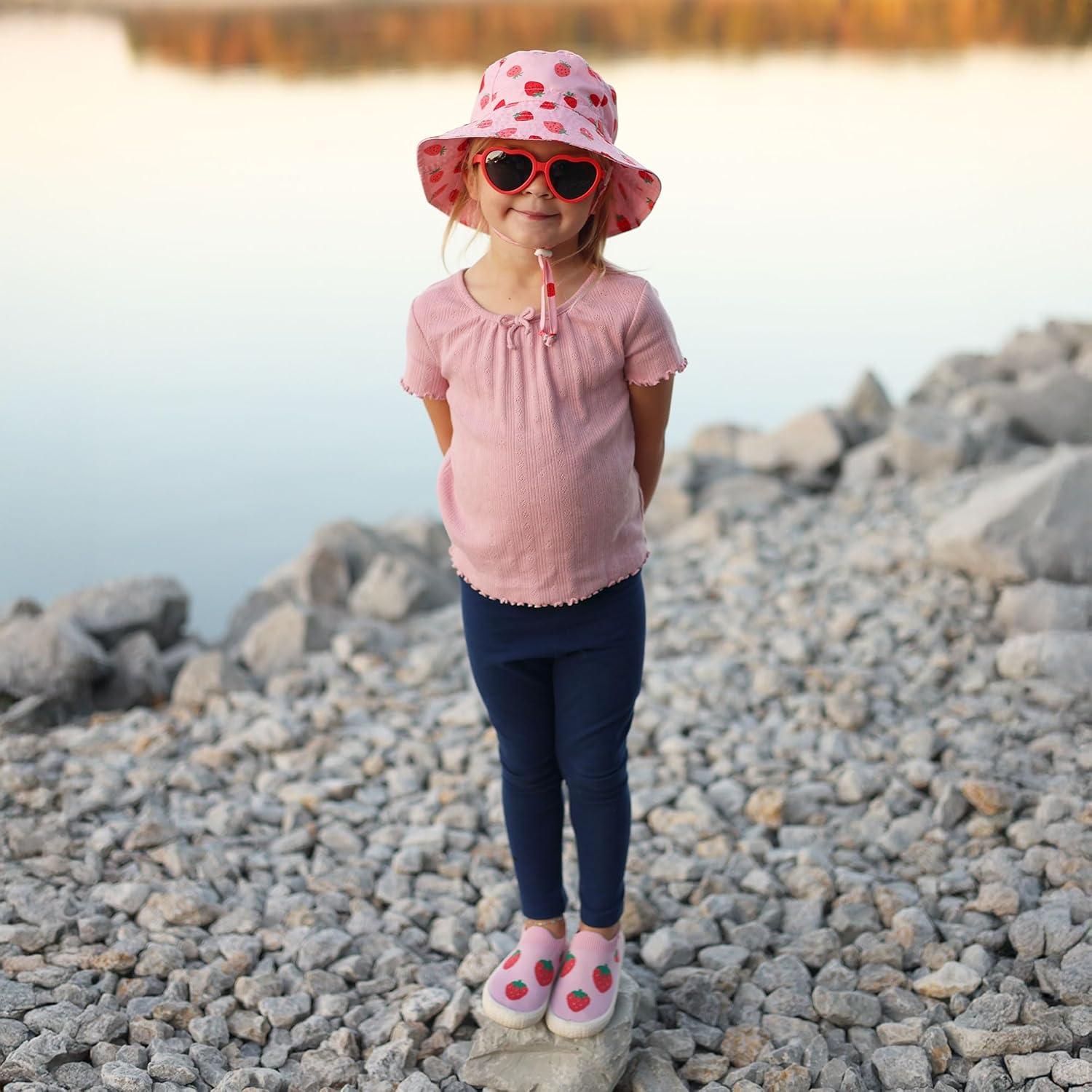 image:imageJAN amp JUL Baby Toddler Kids Flexible UV400 Polarized Sunglasses with Strap for Girls BoysNautical Red Heart