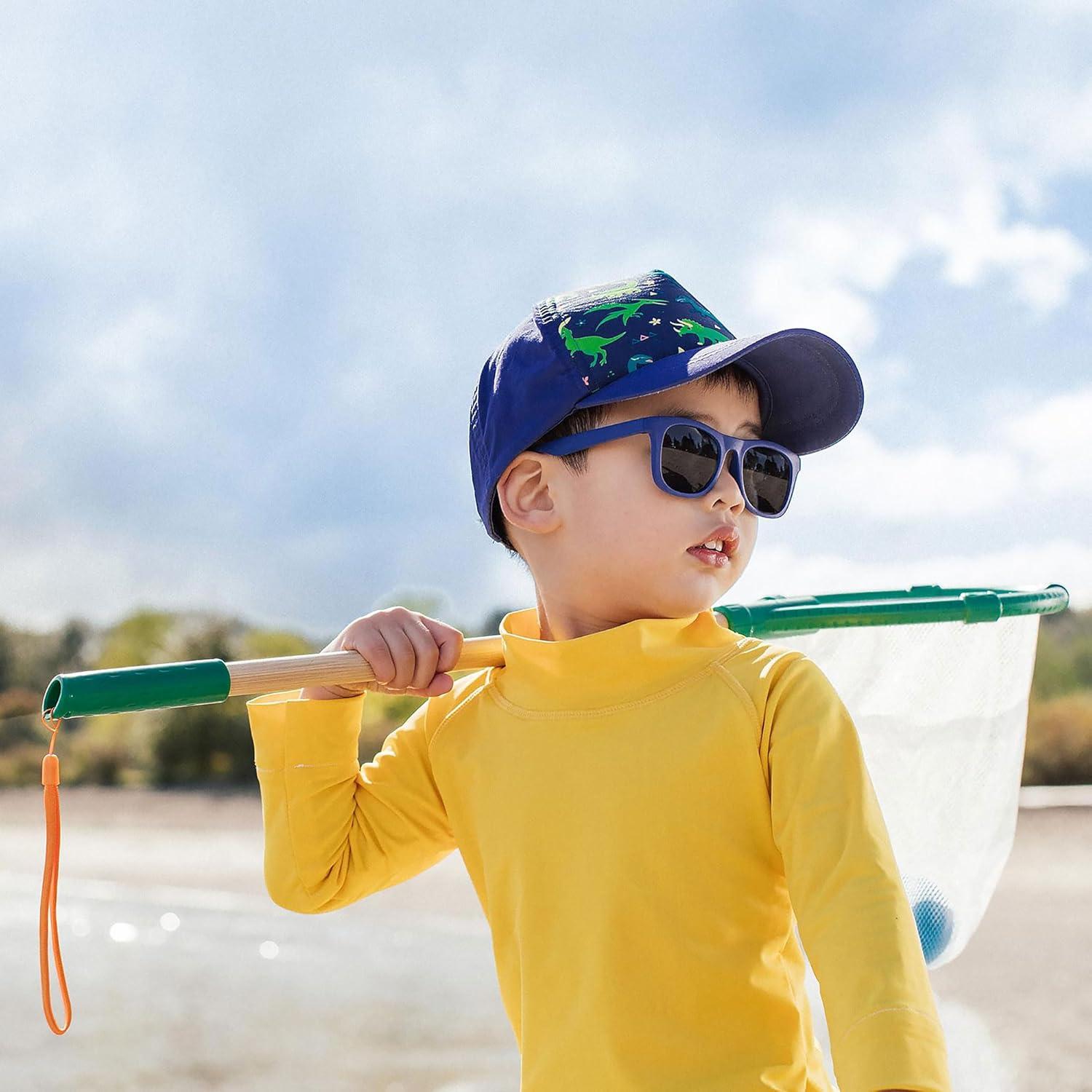 image:imageJAN amp JUL Baby Toddler Kids Flexible UV400 Polarized Sunglasses with Strap for Girls BoysNavy