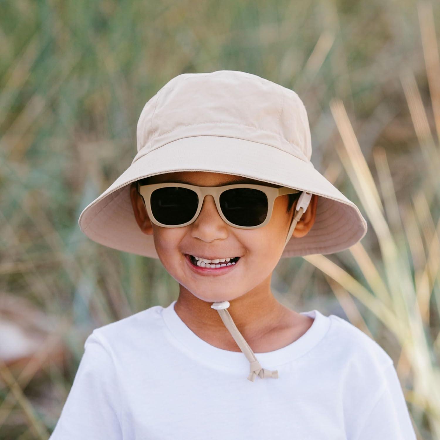 image:imageJAN amp JUL Baby Toddler Kids Flexible UV400 Polarized Sunglasses with Strap for Girls BoysOlive Khaki