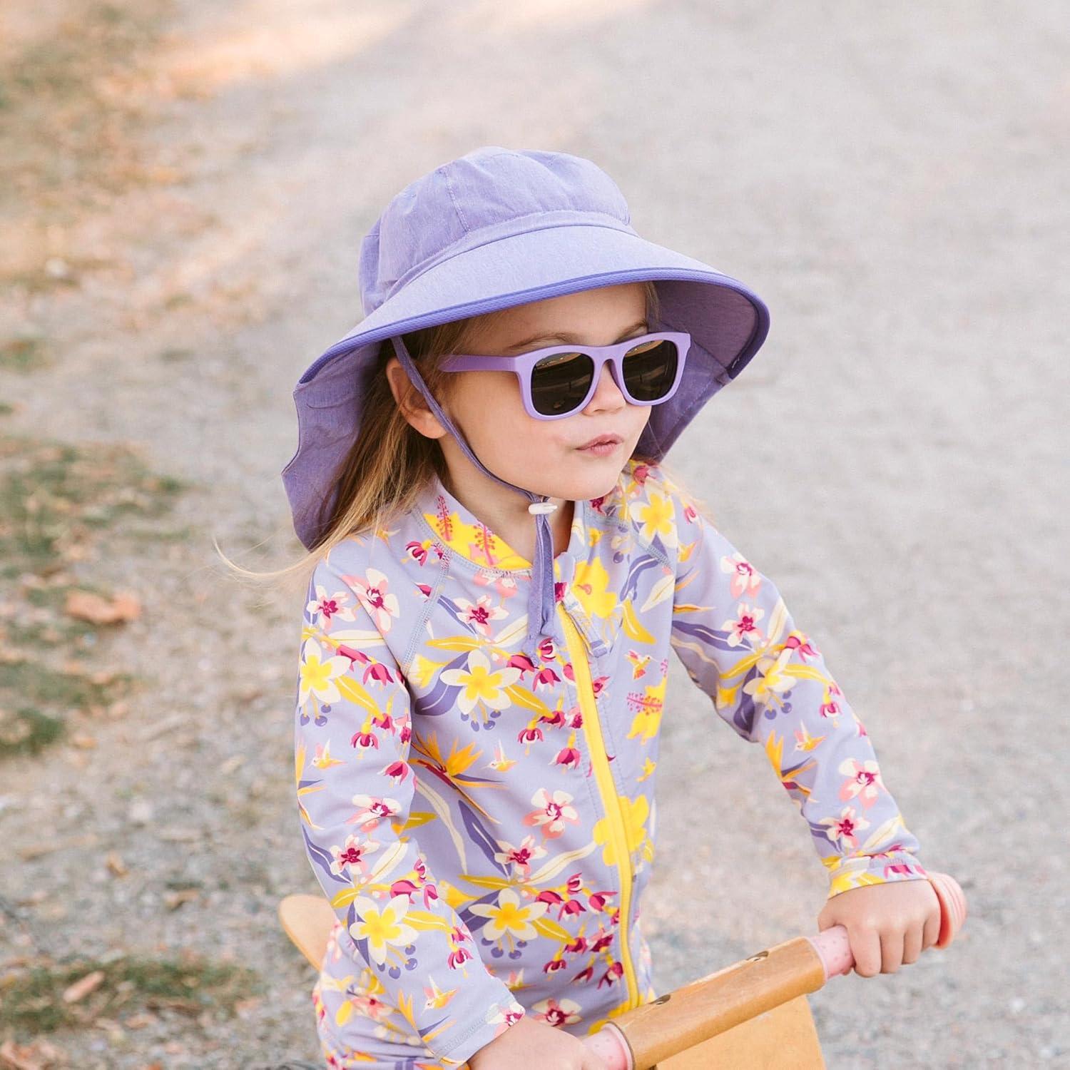 image:imageJAN amp JUL Baby Toddler Kids Flexible UV400 Polarized Sunglasses with Strap for Girls BoysPurple Popsicle