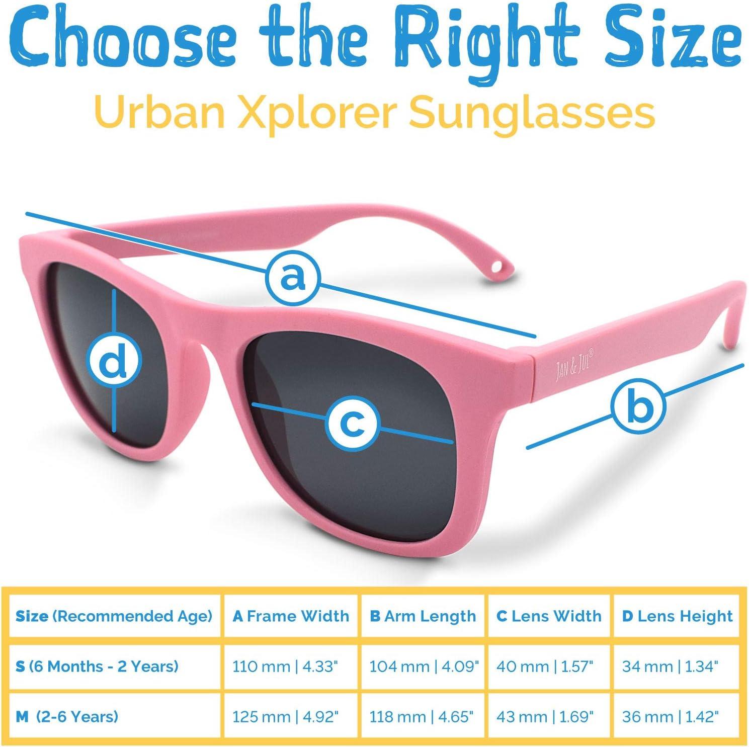 image:imageJAN amp JUL Baby Toddler Kids Flexible UV400 Polarized Sunglasses with Strap for Girls BoysSky Blue Aurora