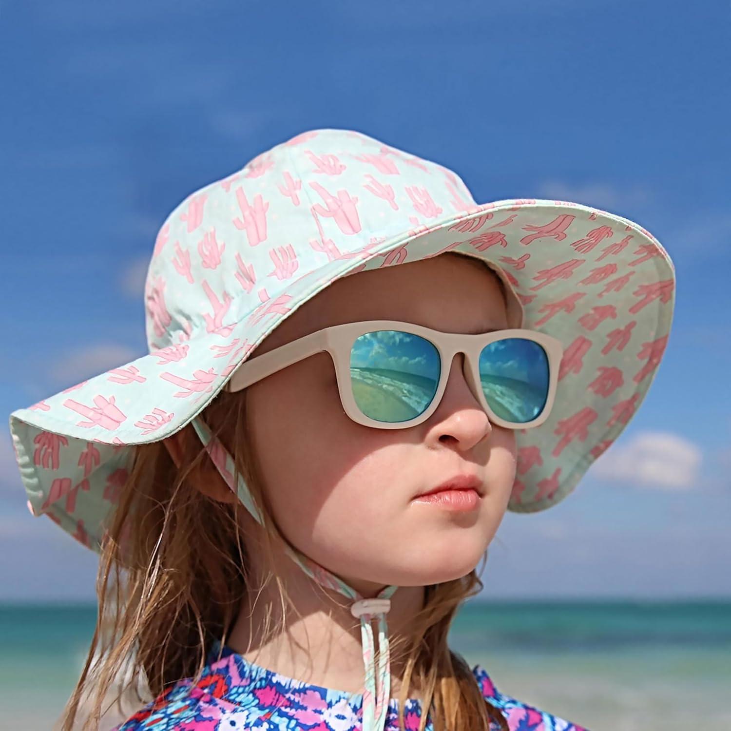 image:imageJAN amp JUL Baby Toddler Kids Flexible UV400 Polarized Sunglasses with Strap for Girls BoysWhite Aurora