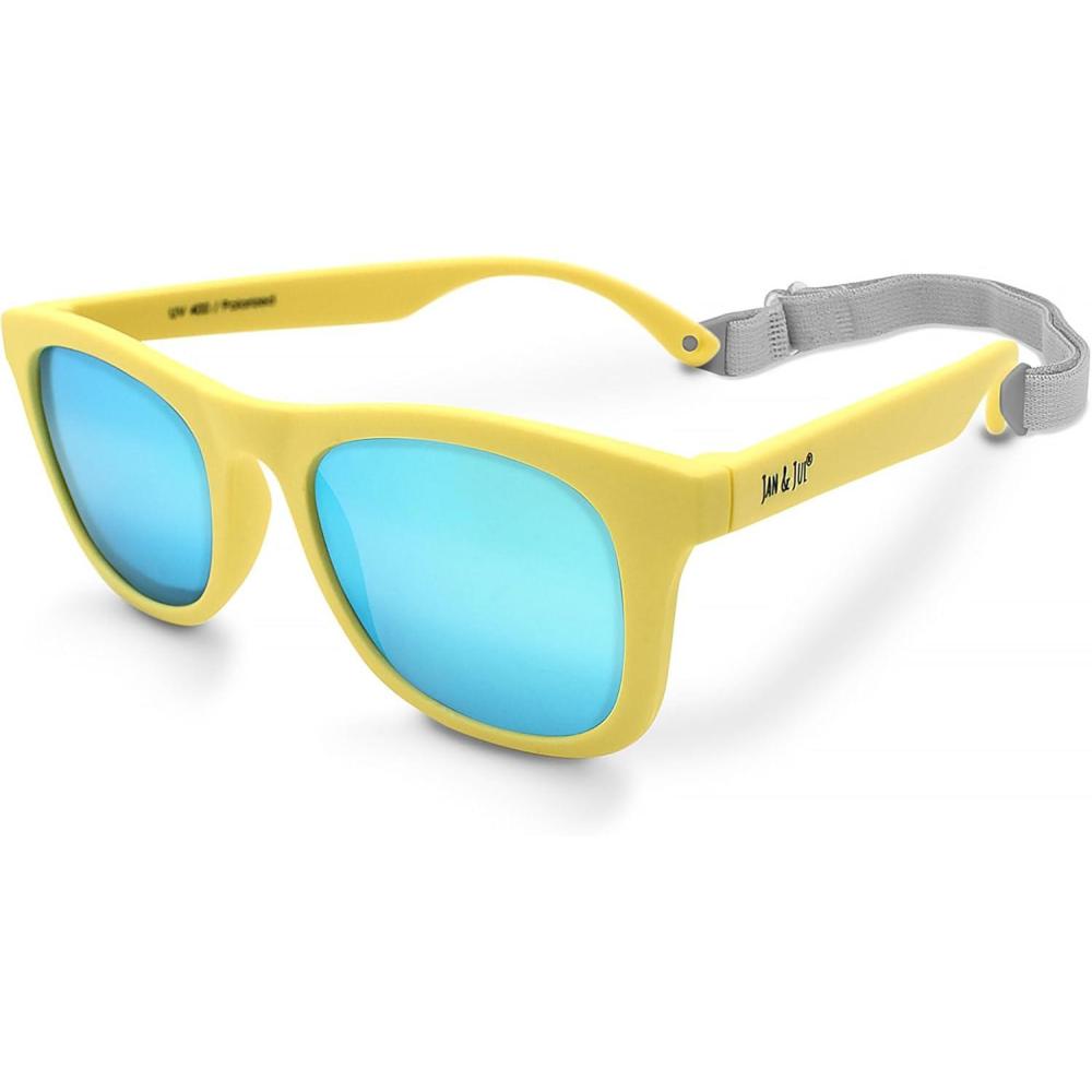 image:imageJAN amp JUL Baby Toddler Kids Flexible UV400 Polarized Sunglasses with Strap for Girls BoysLemonade Aurora