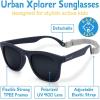 JAN & JUL Baby Toddler Kids’ Flexible UV-400 Polarized Sun-glasses with Strap for Girls Boys(Dark Navy)