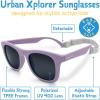 JAN & JUL Baby Toddler Kids’ Flexible UV-400 Polarized Sun-glasses with Strap for Girls Boys(Dusty Purple)
