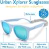 JAN & JUL Baby Toddler Kids’ Flexible UV-400 Polarized Sun-glasses with Strap for Girls Boys(Light Blue)
