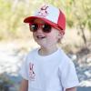 JAN & JUL Baby Toddler Kids’ Flexible UV-400 Polarized Sun-glasses with Strap for Girls Boys(Nautical Red)