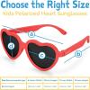 JAN & JUL Baby Toddler Kids’ Flexible UV-400 Polarized Sun-glasses with Strap for Girls Boys(Nautical Red Heart)