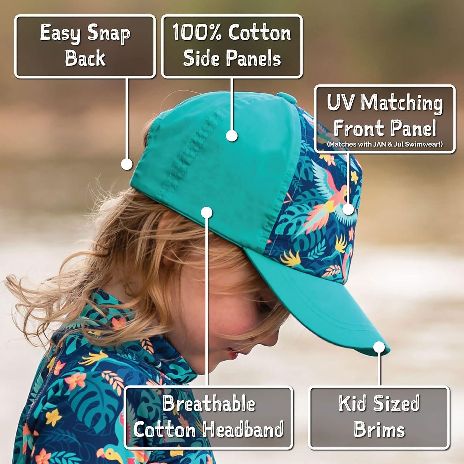 image:imageJAN amp JUL Kids Adjustable Xplorer Baseball CapBunny Flowers