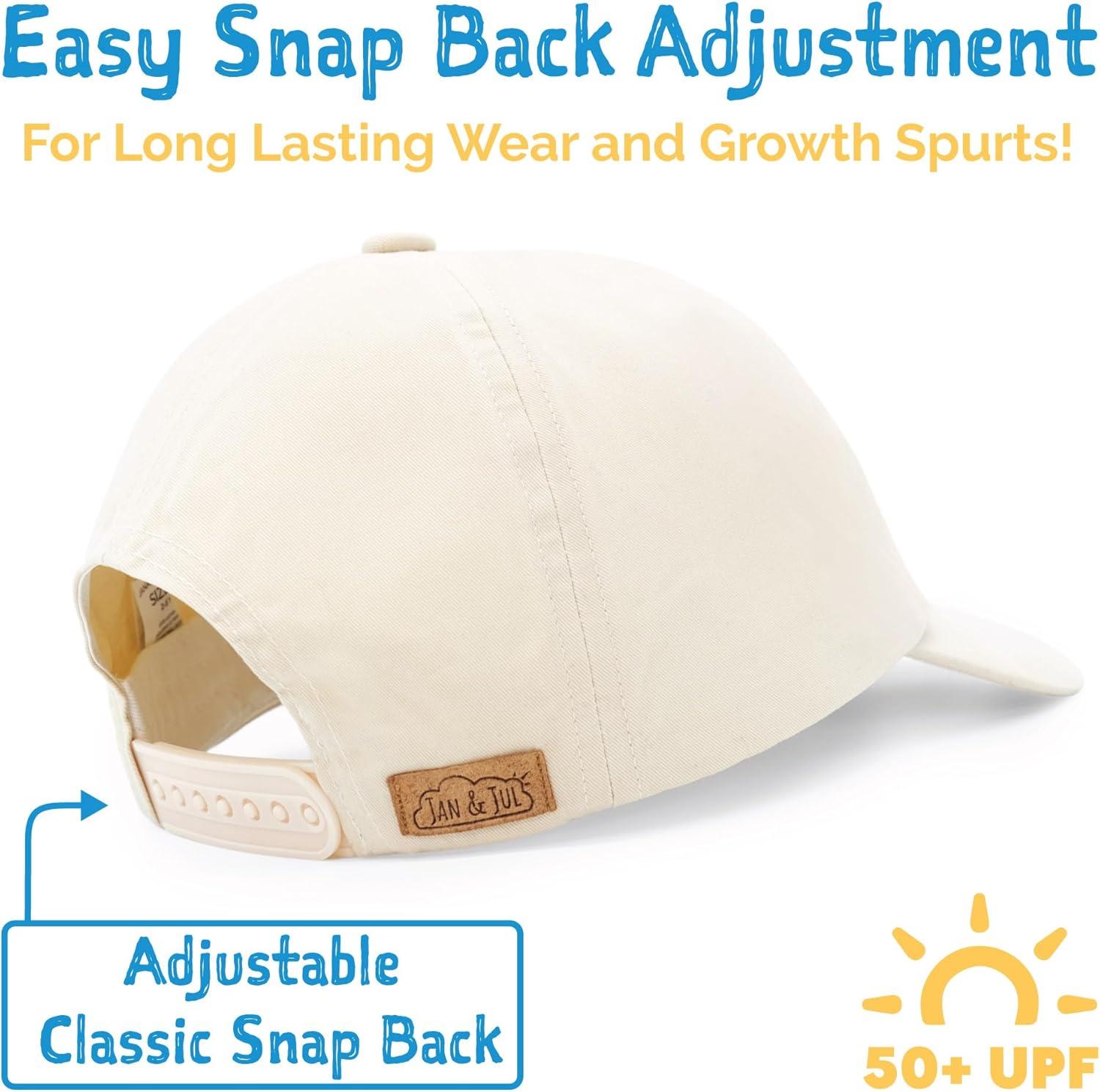 image:imageJAN amp JUL Kids Adjustable Xplorer Baseball CapBunny Flowers