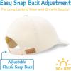 JAN & JUL Kids’ Adjustable Xplorer Baseball Cap(Bunny Flowers)