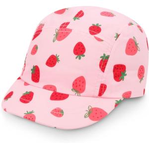 JAN & JUL Aqua-Dry Sunlite Cap for Toddlers and Kids(Pink Strawberry)