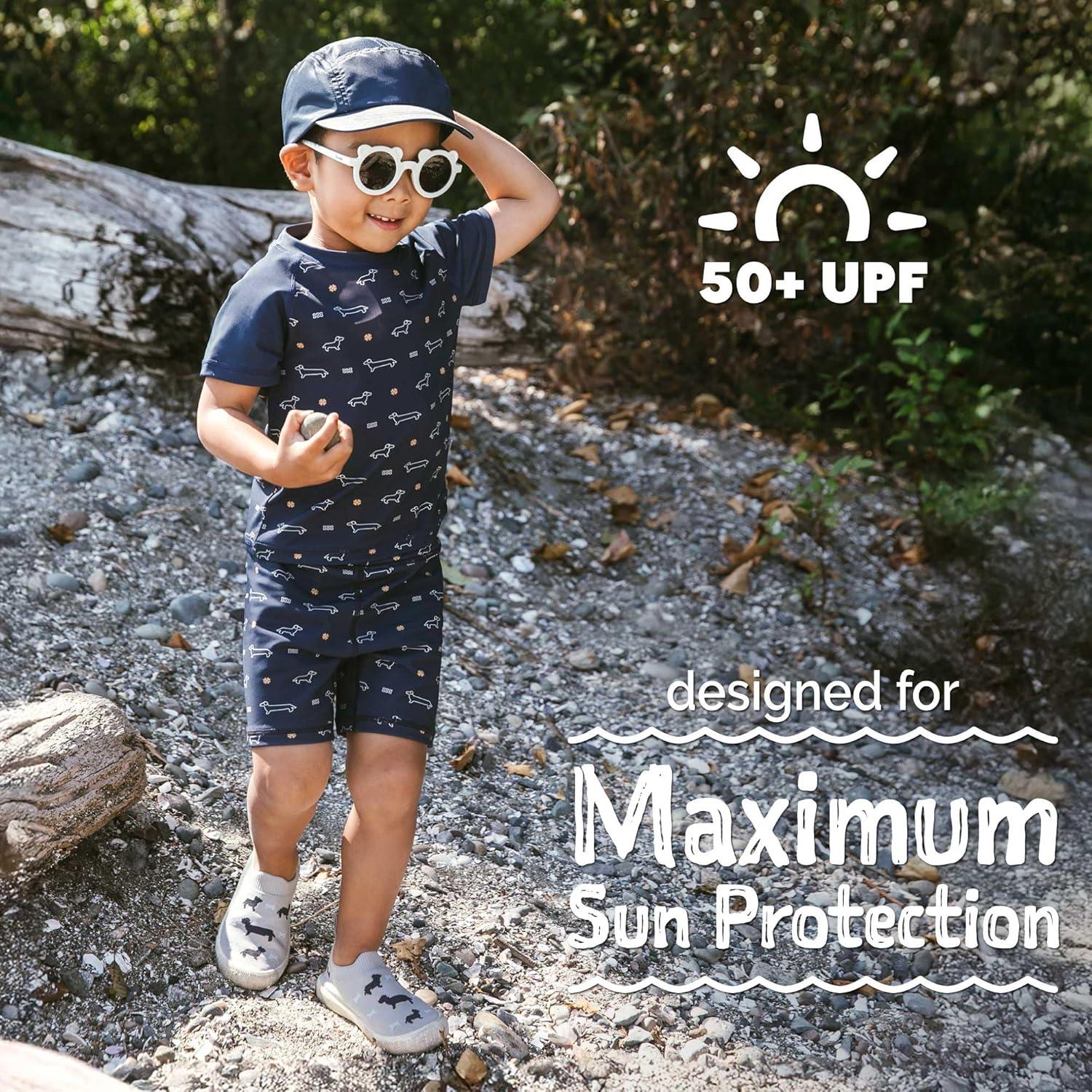 image:imageJAN amp JUL Swim Trunks for Toddlers and KidsNavy Dachshund