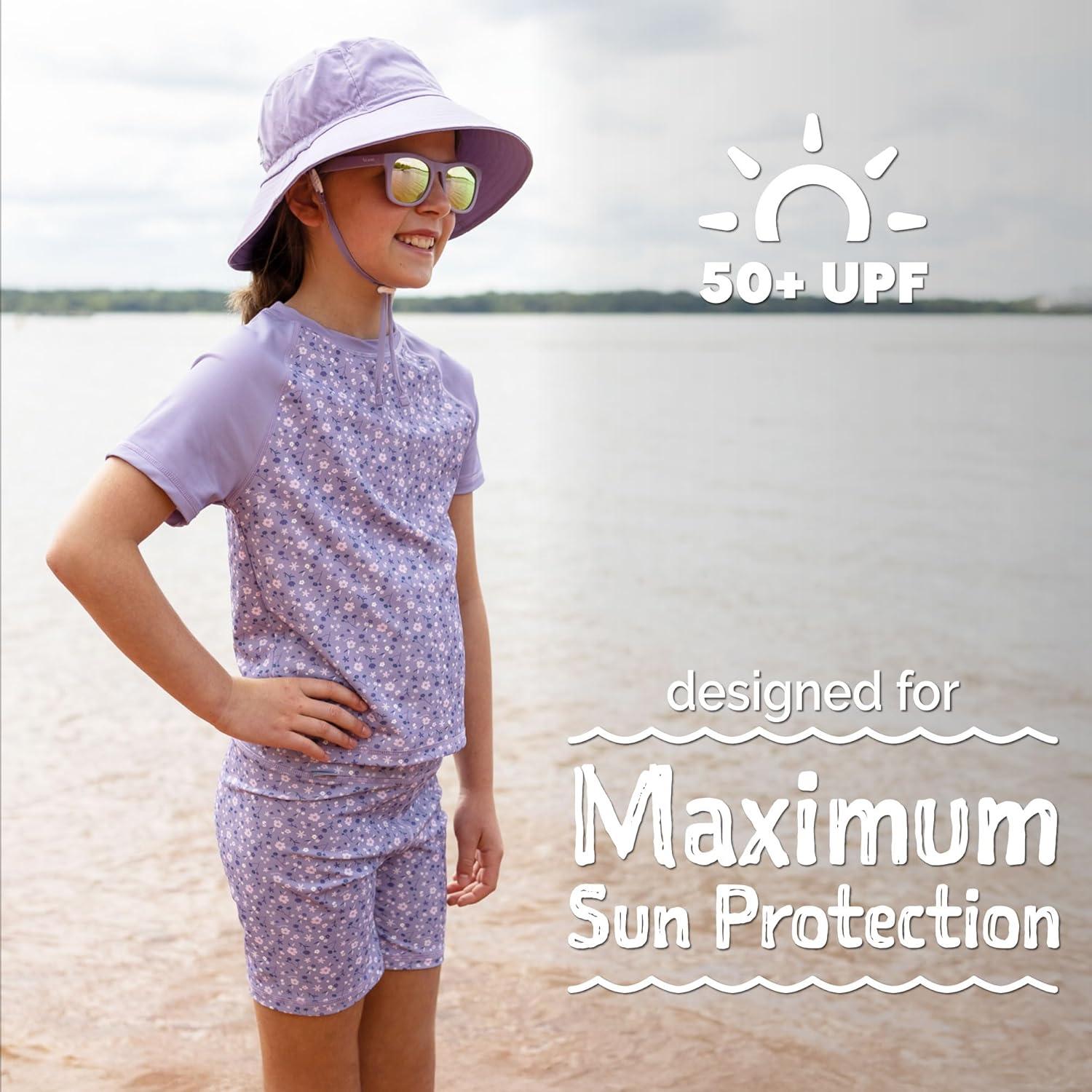 image:imageJAN amp JUL Swim Trunks for Toddlers and KidsPurple Blossoms