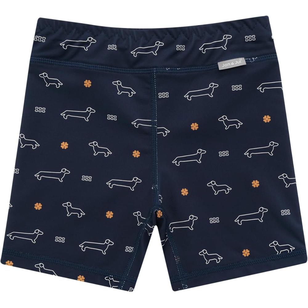 image:imageJAN amp JUL Swim Trunks for Toddlers and KidsNavy Dachshund