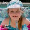 JAN & JUL Girls’ Adjustable Water Resistant Bucket Sun-hat 50+ UPF(Pink Sorbet)