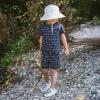 JAN & JUL Swim Trunks for Toddlers and Kids(Navy Dachshund)