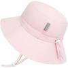 JAN & JUL Girls’ Adjustable Water Resistant Bucket Sun-hat 50+ UPF(Pink)
