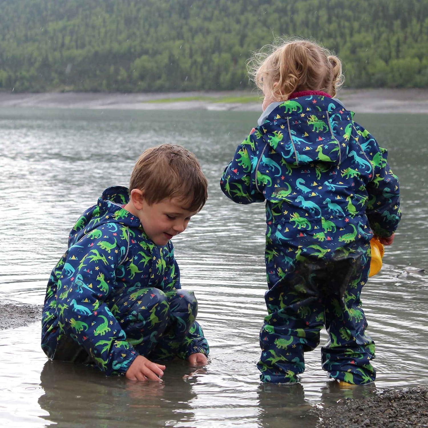image:imageJAN amp JUL Waterproof Rain Suit Windproof Coveralls for Toddlers and KidsThinliner Dinoland