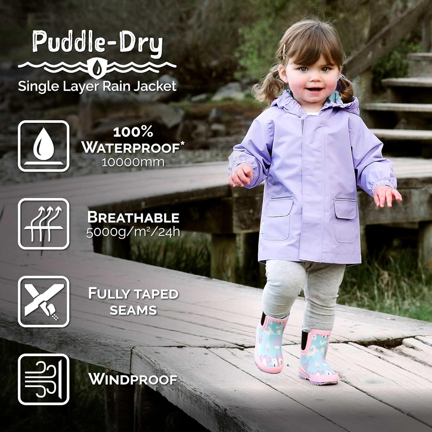 image:imageJAN amp JUL Waterproof Rain Jacket Raincoat for KidsThinlined Big Trucks