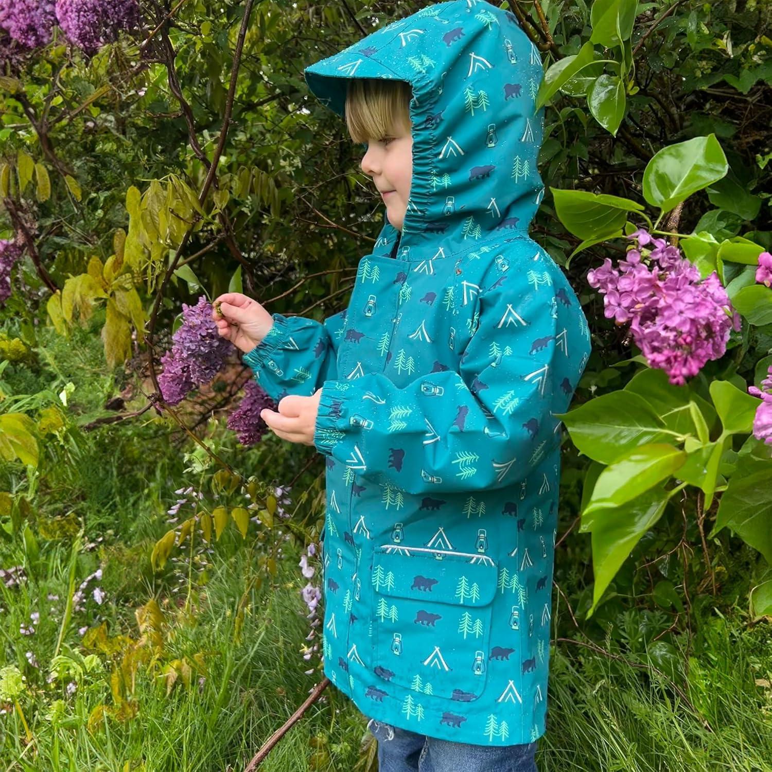 image:imageJAN amp JUL Waterproof Rain Jacket Raincoat for KidsThinlined Summer Camp