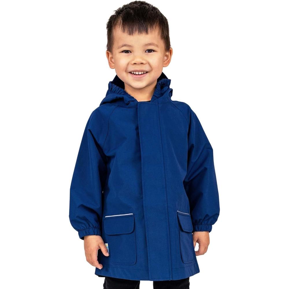 image:imageJAN amp JUL Waterproof Rain Jacket Raincoat for KidsThinlined Nebula Blue