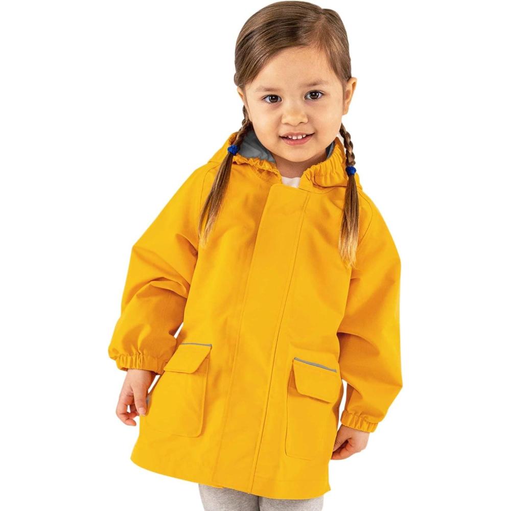 image:imageJAN amp JUL Waterproof Rain Jacket Raincoat for KidsThinlined Yellow