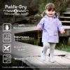 JAN & JUL Waterproof Rain Jacket, Raincoat for Kids(Thin-lined: Heather Grey)