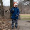 JAN & JUL Waterproof Rain Jacket, Raincoat for Kids(Thin-lined: Nebula Blue)