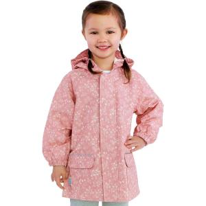 JAN & JUL Waterproof Rain Jacket, Raincoat for Kids(Thin-lined: Prairie Flowers)