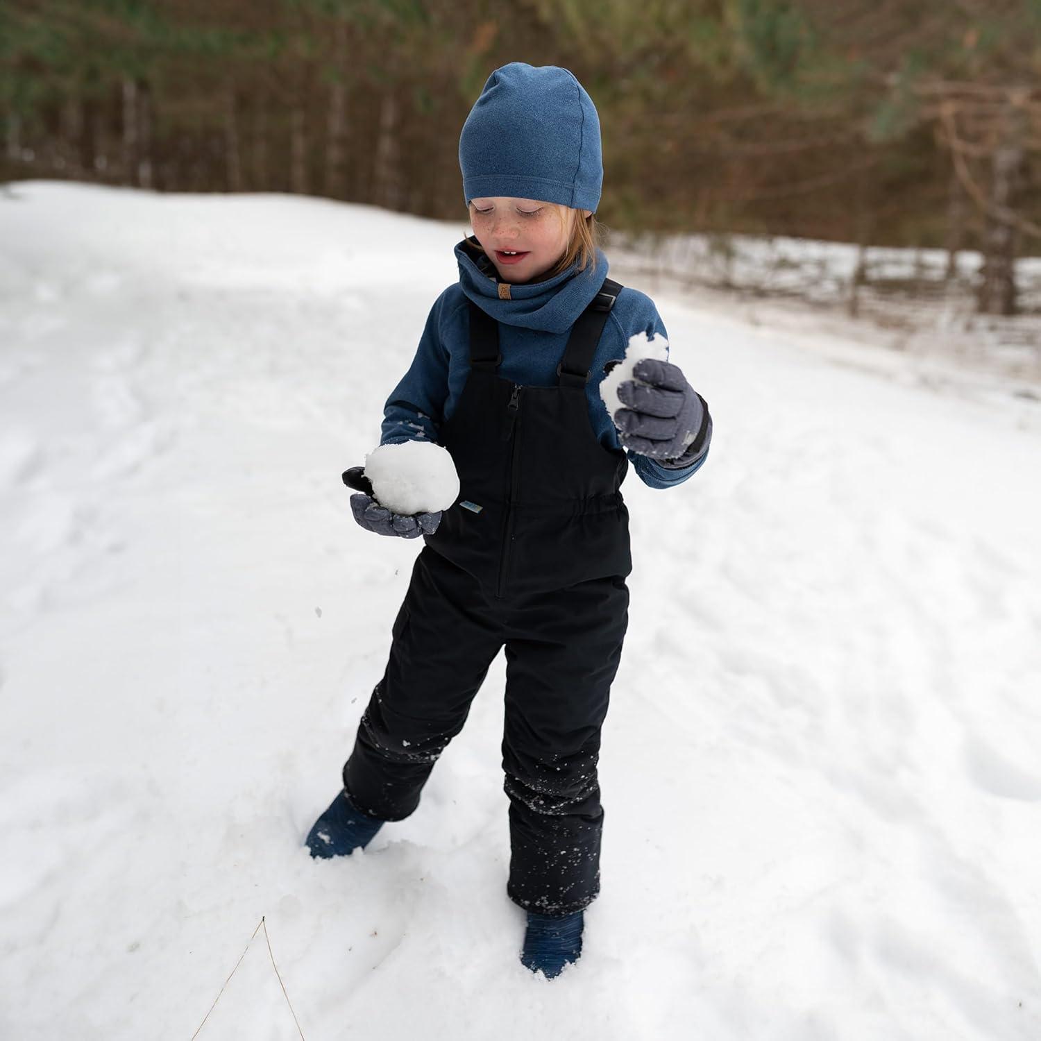 image:imageJAN amp JUL ToastyDry Waterproof Insulated Snow Bib Pants for KidsBlack