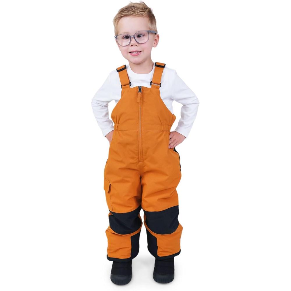 image:imageJAN amp JUL ToastyDry Waterproof Insulated Snow Bib Pants for KidsCinnamon