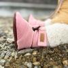 JAN & JUL Fleece Cozy Booties for Babies and Toddlers(Dusty Pink)
