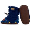 JAN & JUL Fleece Cozy Booties for Babies and Toddlers(Space Dinos)