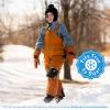 JAN & JUL Toasty-Dry Waterproof Insulated Snow Bib Pants for Kids(Cinnamon)