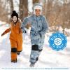 JAN & JUL Toasty-Dry Waterproof Insulated Snow Bib Pants for Kids(Wolf and Bear)