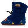 JAN & JUL Fleece Cozy Booties for Babies and Toddlers(Space Dinos)