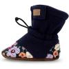 JAN & JUL Fleece Cozy Booties for Babies and Toddlers(Winter Flowers)