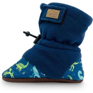 JAN & JUL Fleece Cozy Booties for Babies and Toddlers(Dinoland)