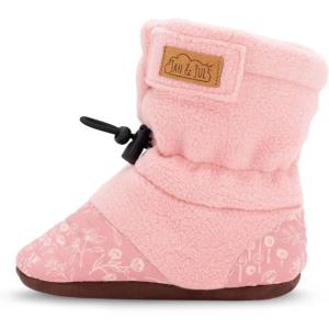 JAN & JUL Fleece Cozy Booties for Babies and Toddlers(Prairie Flowers)