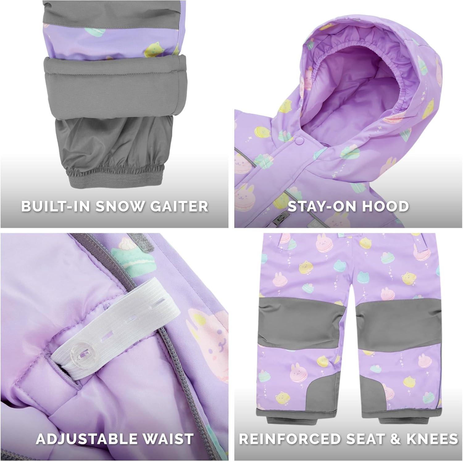 image:imageJAN amp JUL Waterproof Insulated Snow Suit for Toddlers and KidsToastydry Snow Suit Macarons