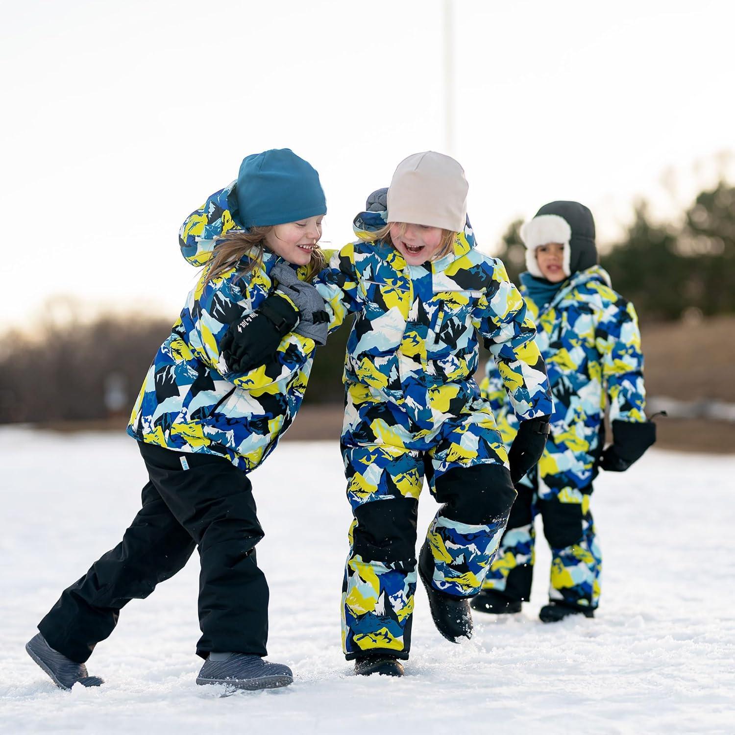 image:imageJAN amp JUL Waterproof Insulated Snow Suit for Toddlers and KidsToastydry Snow Suit Neon Peaks