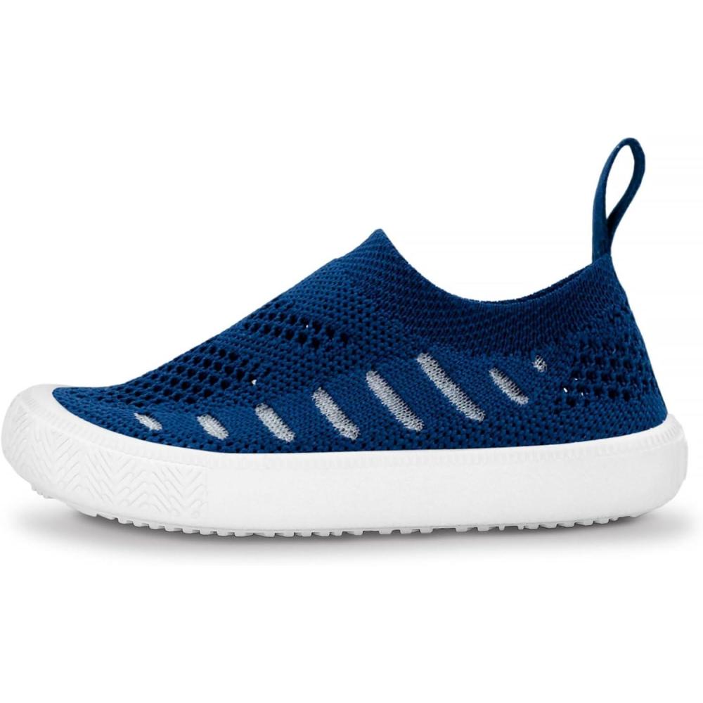 image:imageJAN amp JUL Machine Washable Knit Shoes  Breathable LightWeight Sneakers BabyToddlerLittle KidBreeze Knit Shoes Navy