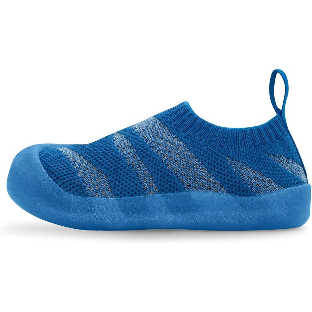 image:imageJAN amp JUL Machine Washable Knit Shoes  Breathable LightWeight Sneakers BabyToddlerLittle KidJelly Jumper Flow Shoes Atlantic Blue