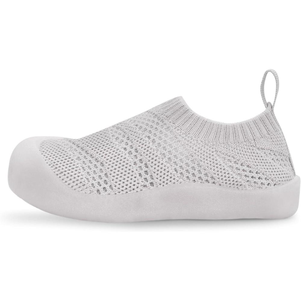 image:imageJAN amp JUL Machine Washable Knit Shoes  Breathable LightWeight Sneakers BabyToddlerLittle KidJelly Jumper Flow Shoes Grey